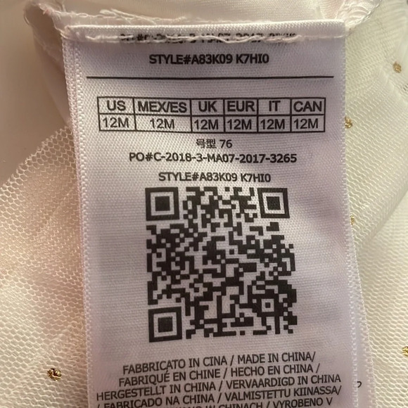 Guess Sleeveless Tulle Dress Size 12M - Picture 9 of 9